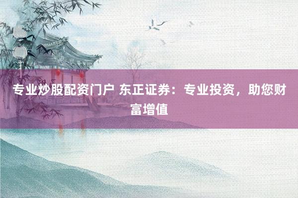 专业炒股配资门户 东正证券：专业投资，助您财富增值